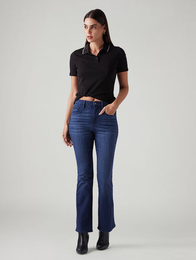 levi's Women's 725 Blue Bootcut Fit High Rise Redloop Jeans-picture-11