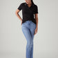 Women's 725 Light Blue Bootcut Fit High Rise Redloop Jeans - Styleshot View