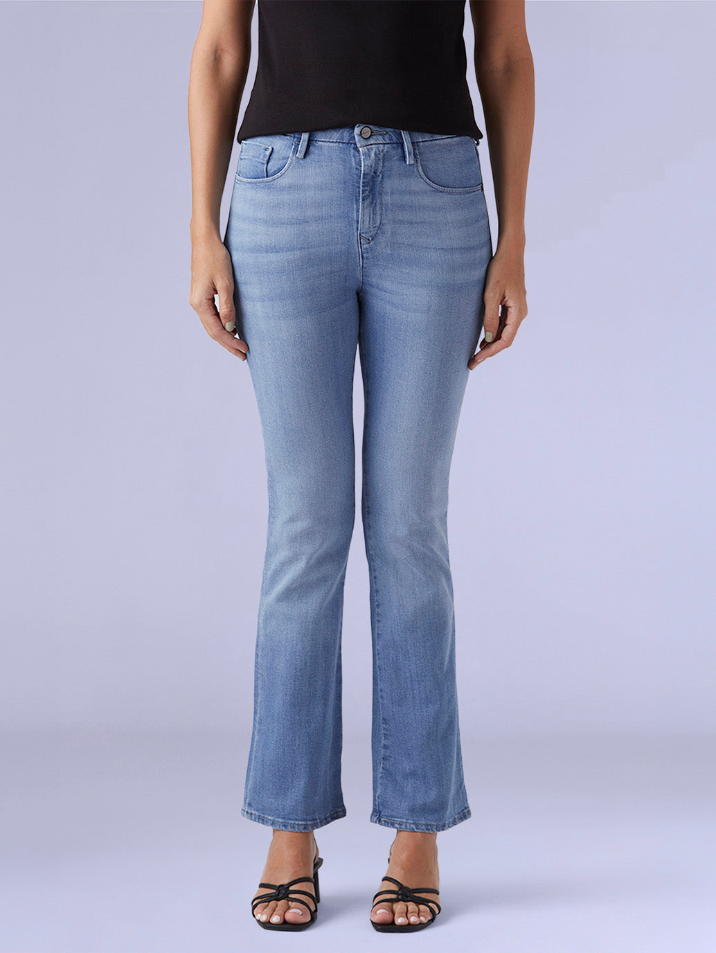 Women's 725 Light Blue Bootcut Fit High Rise Redloop Jeans - aa5c2f23-b6f2-4434-ab11-7c78a30e1de1 View