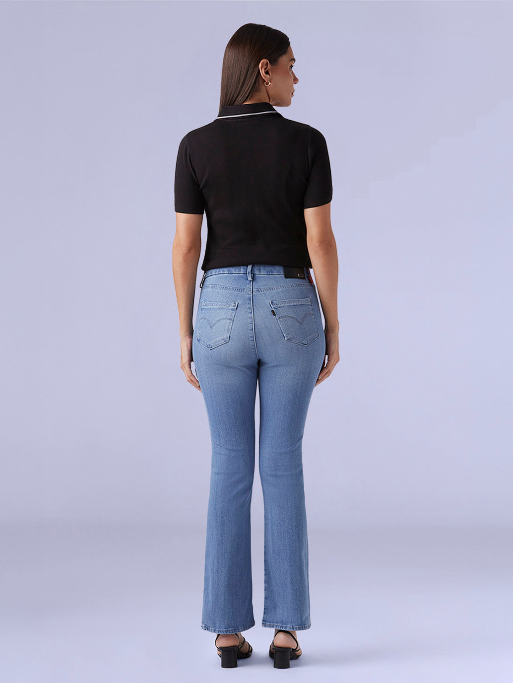 Women's 725 Light Blue Bootcut Fit High Rise Redloop Jeans - 37d9219c-44b8-4731-b3ed-b0e67283d086 View