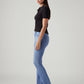 Women's 725 Light Blue Bootcut Fit High Rise Redloop Jeans - Side View