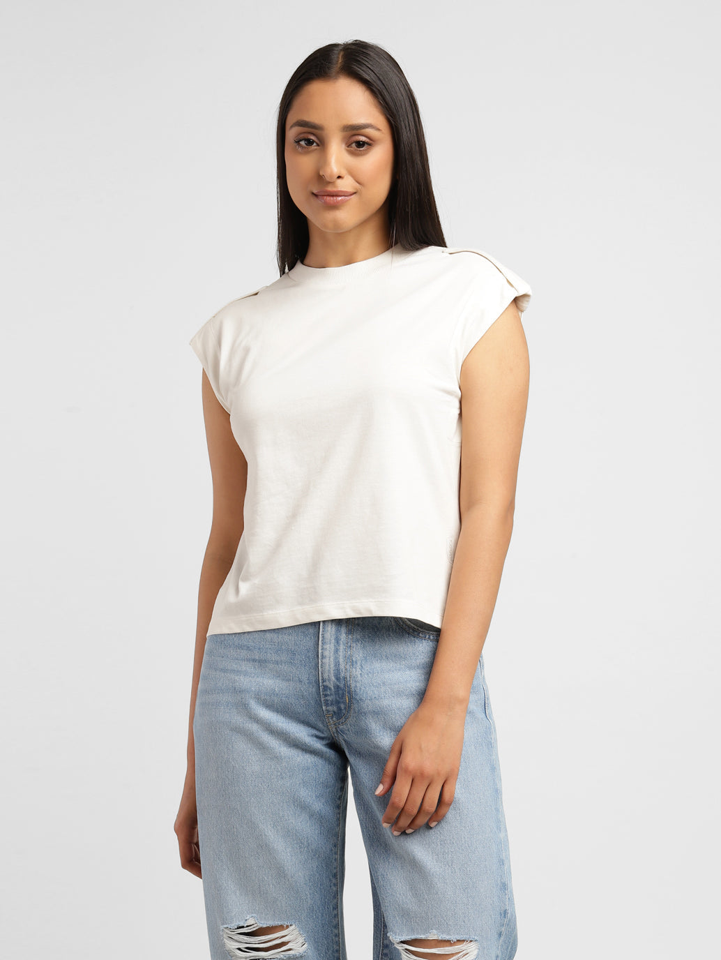 Women's Regular Fit White T-Shirt