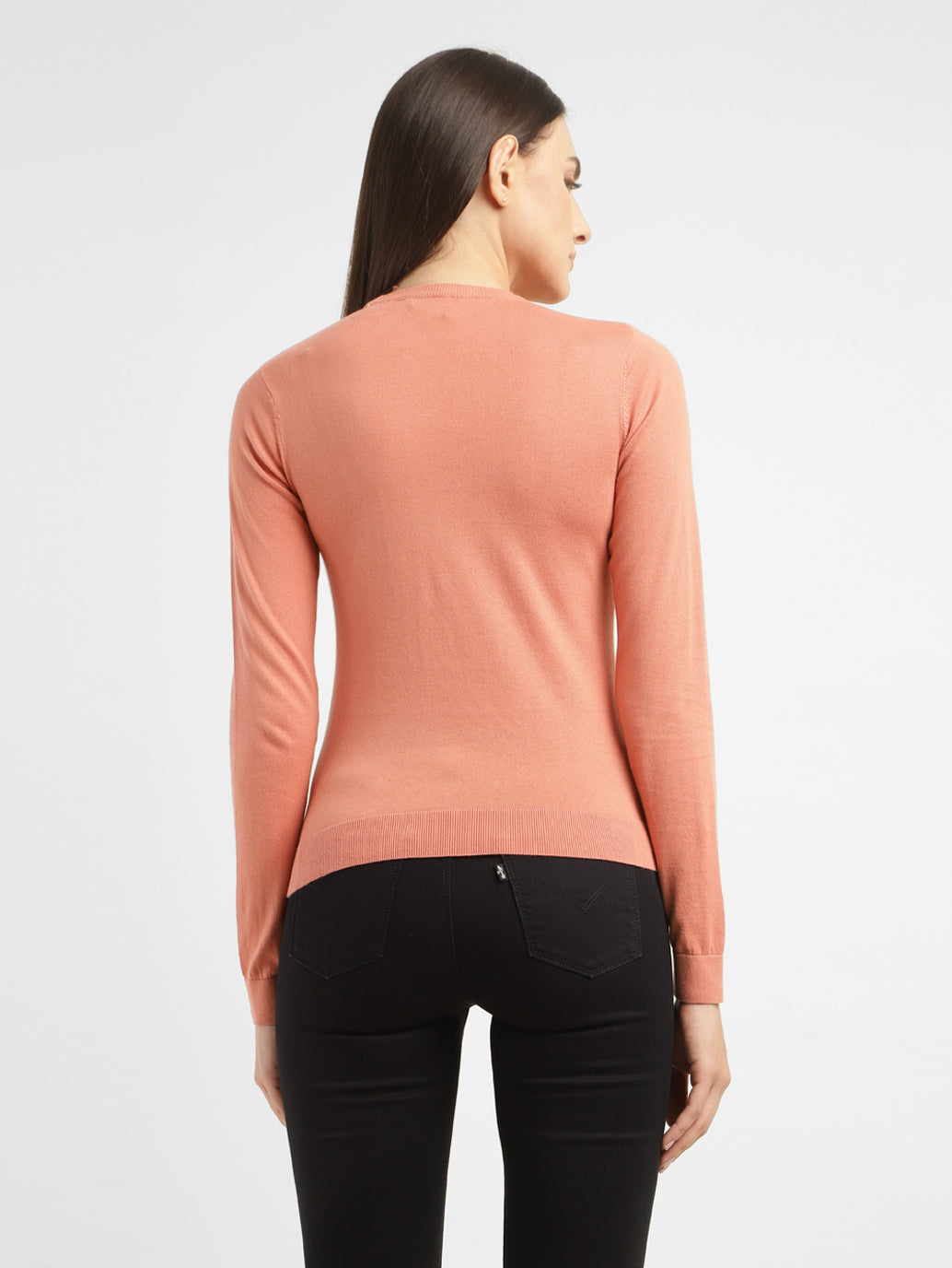 Women's Solid Crew Neck Sweater