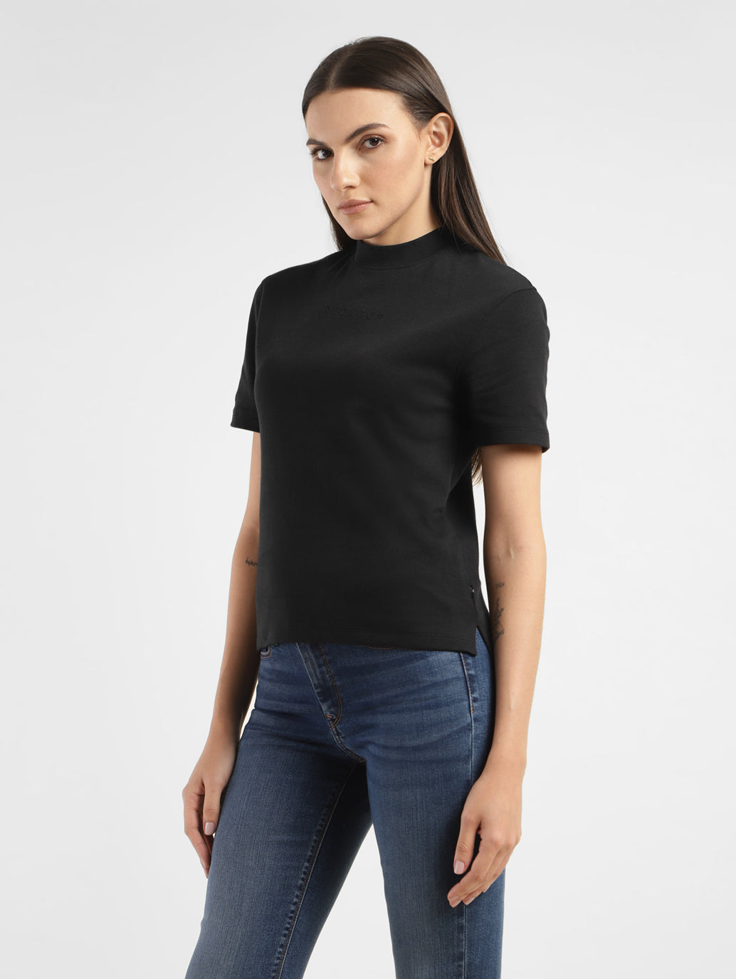 Mock neck hotsell muscle tee