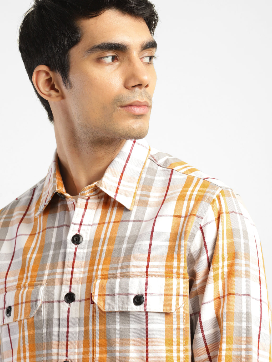 Men's Chekered Regular Fit Shirts - 3bd3e07b-9137-440e-8483-57f2c8117f17 View