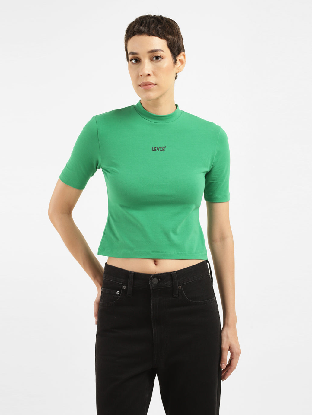 Women's Solid Slim Fit T-shirt