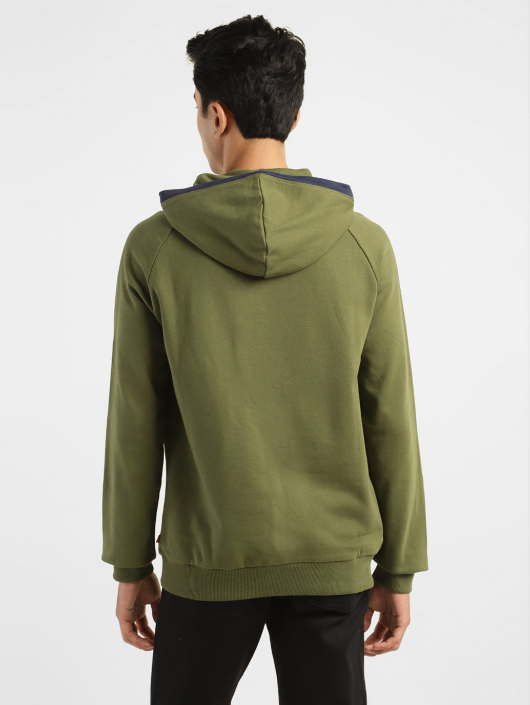 Mens green hooded sweatshirt hotsell