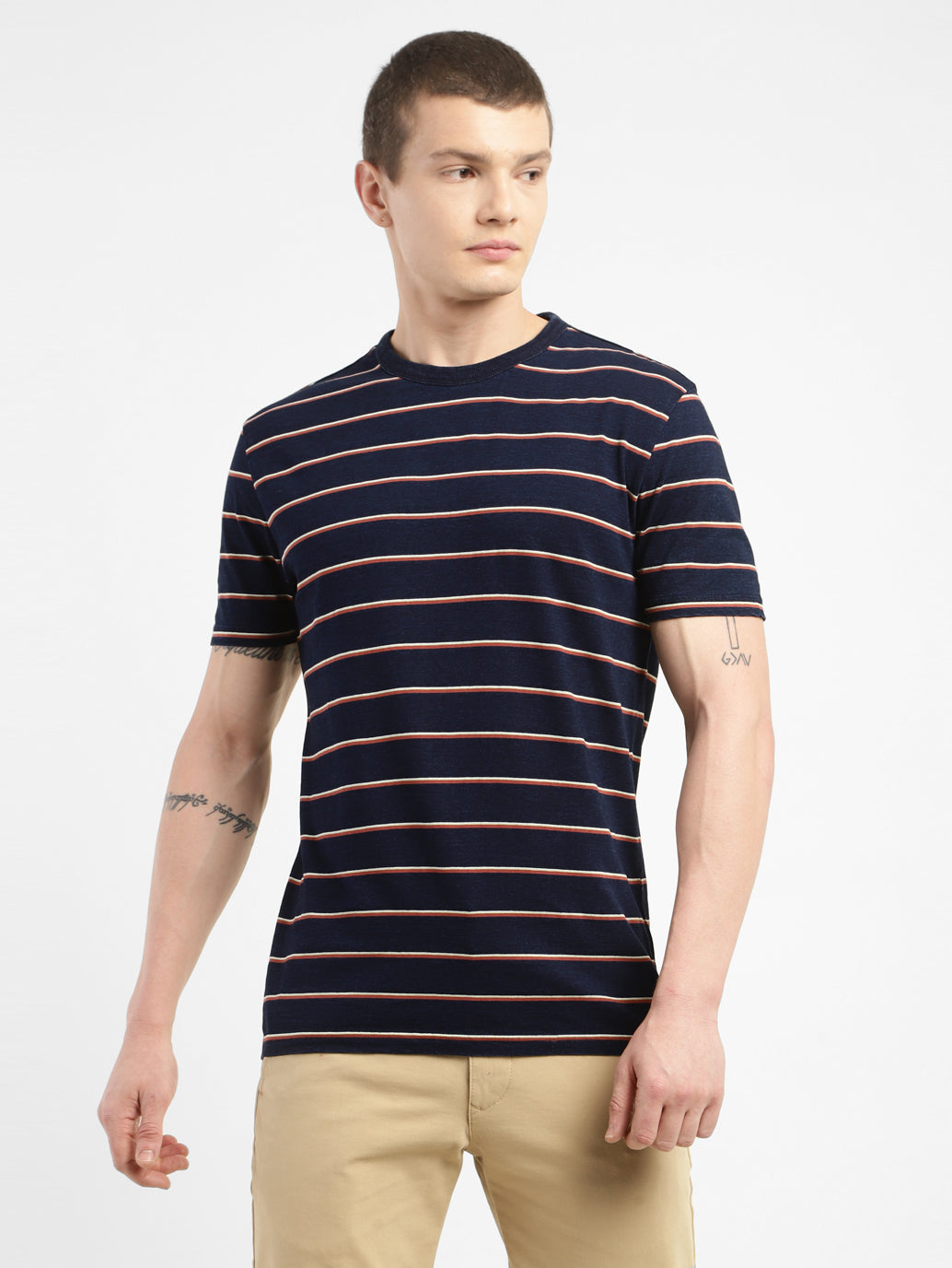 Men's Striped Regular Fit T-shirt