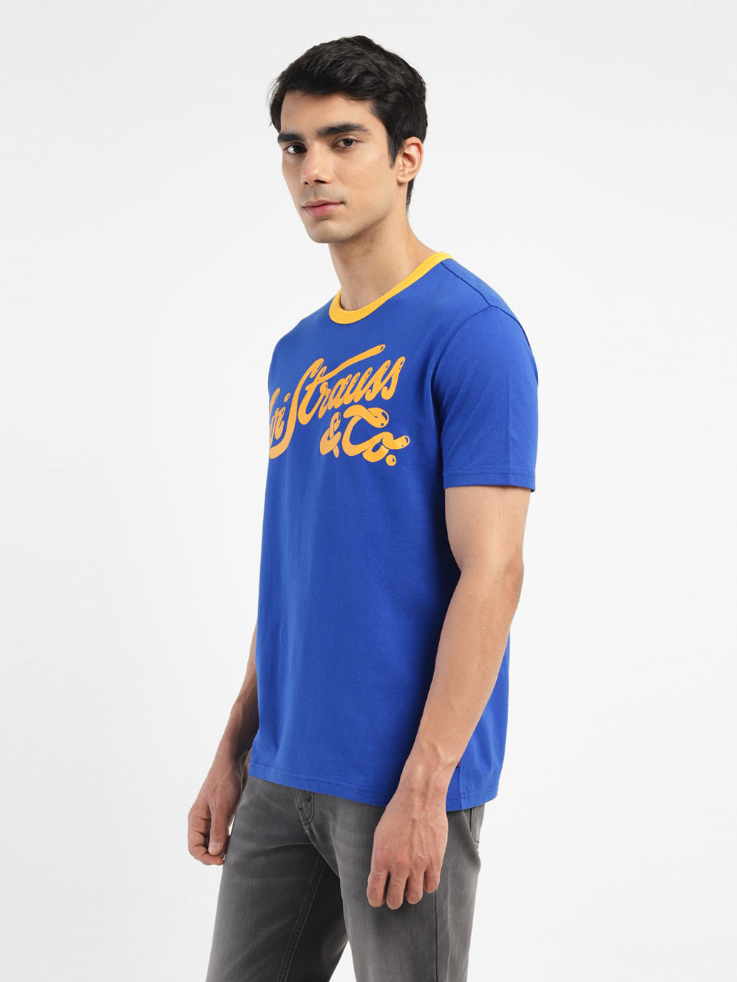 Men's Brand Logo Crew Neck T-shirt