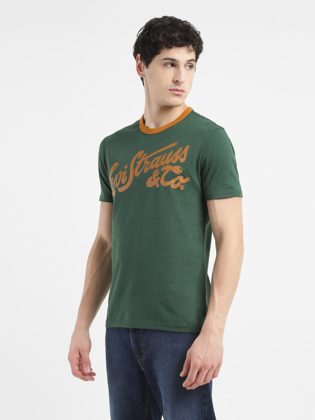 Men's Brand Logo Crew Neck T-shirt