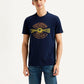 Men's Typographic Print Slim Fit T-shirt - Front View
