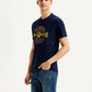 Men's Typographic Print Slim Fit T-shirt - Side View