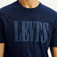 Men's Brand Logo Navy Crew Neck T-shirt - 20 View