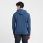 Men's Solid Blue Hooded Sweatshirt