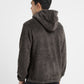 Men's Solid Grey Hooded Sweatshirt - 469ba237-df6d-4744-a269-03650a5bda54 View