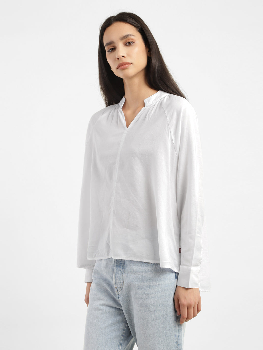 Women's Solid Band Neck Top