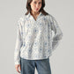 Women's Floral Regular Fit Collar Neck Top - Styleshot View