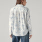 Women's Floral Regular Fit Collar Neck Top - Back View