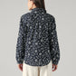 Women's Floral Regular Fit Collar Neck Top - Back View