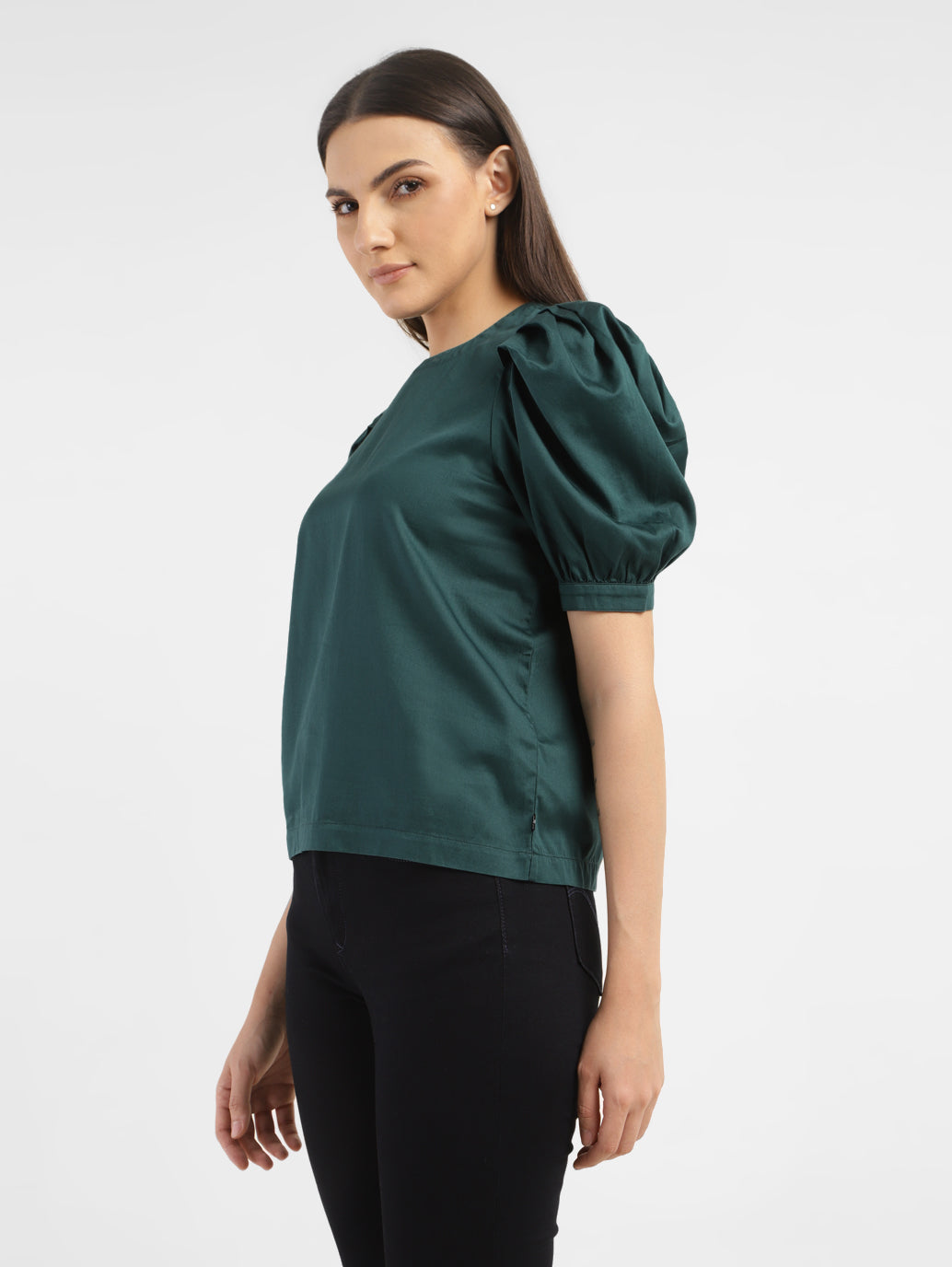 Women's Solid Round Neck Top