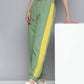 Women's Mid Rise Green Loose Tapered Fit Joggers