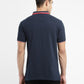 Men's Solid Polo T-shirt Navy