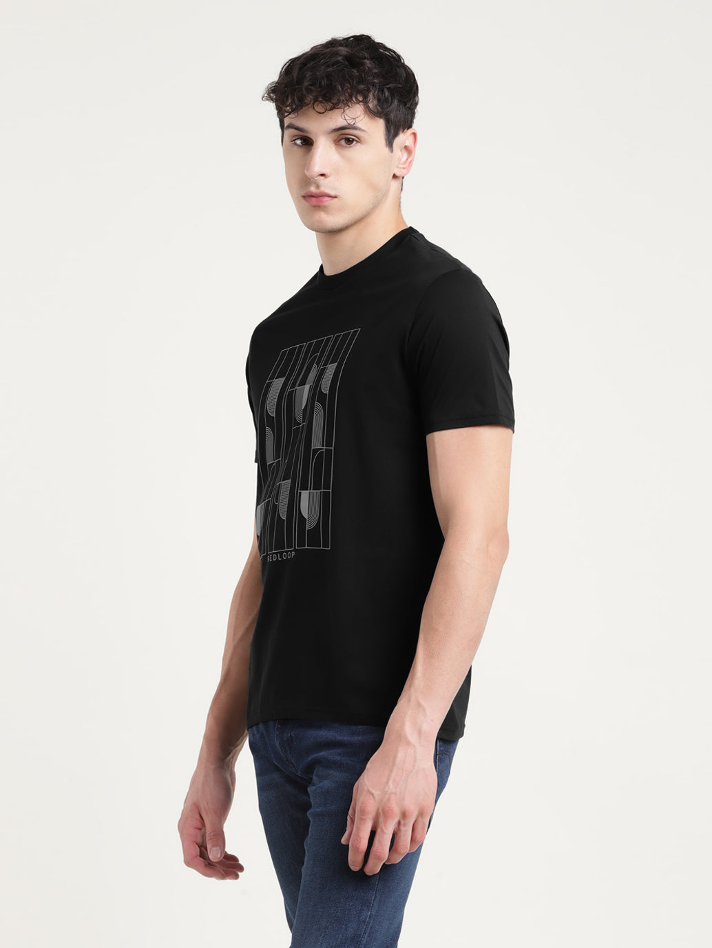 Men's Graphic Round Neck T-shirt