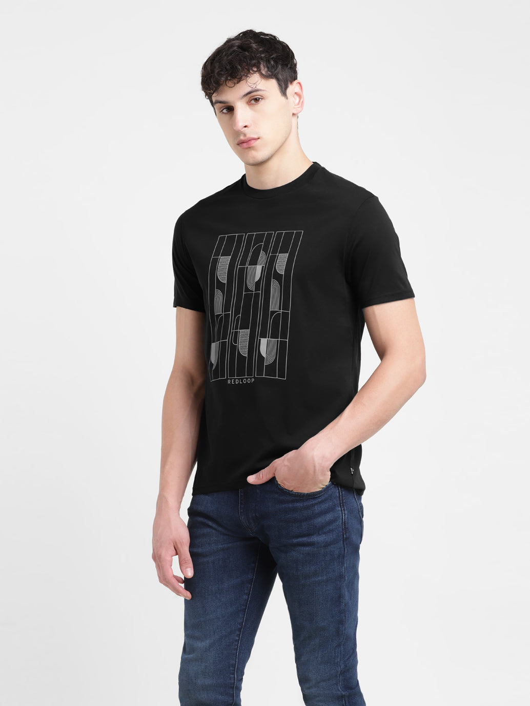 Men's Graphic Round Neck T-shirt