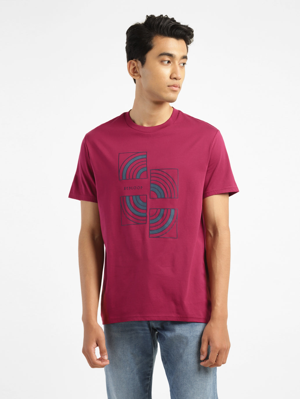 Men's Graphic Print Round Neck T-shirt