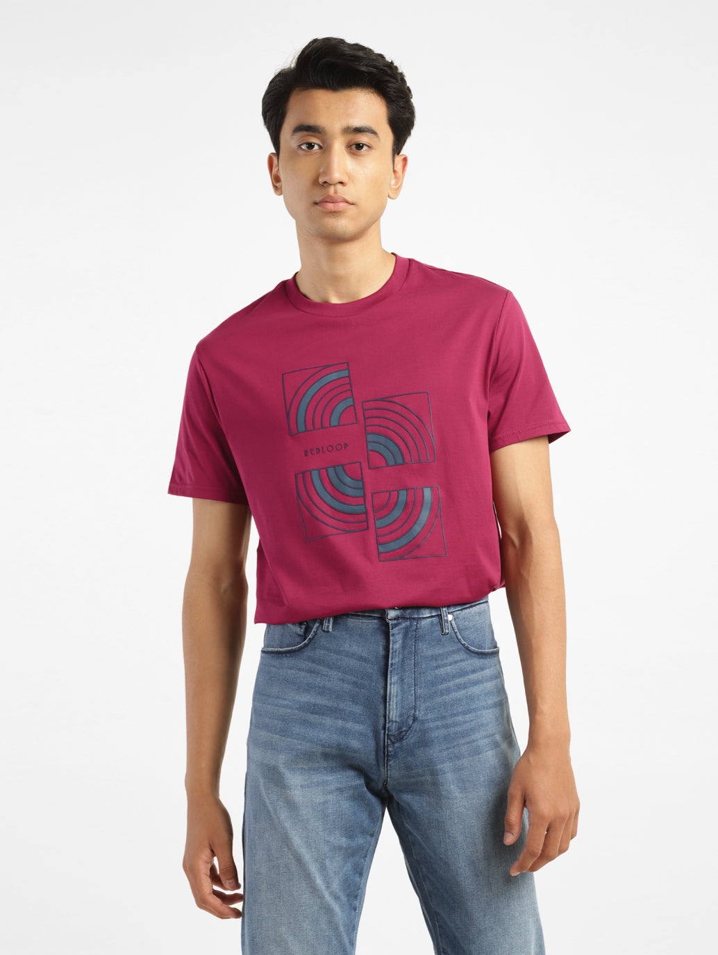 Men's Graphic Print Round Neck T-Shirts