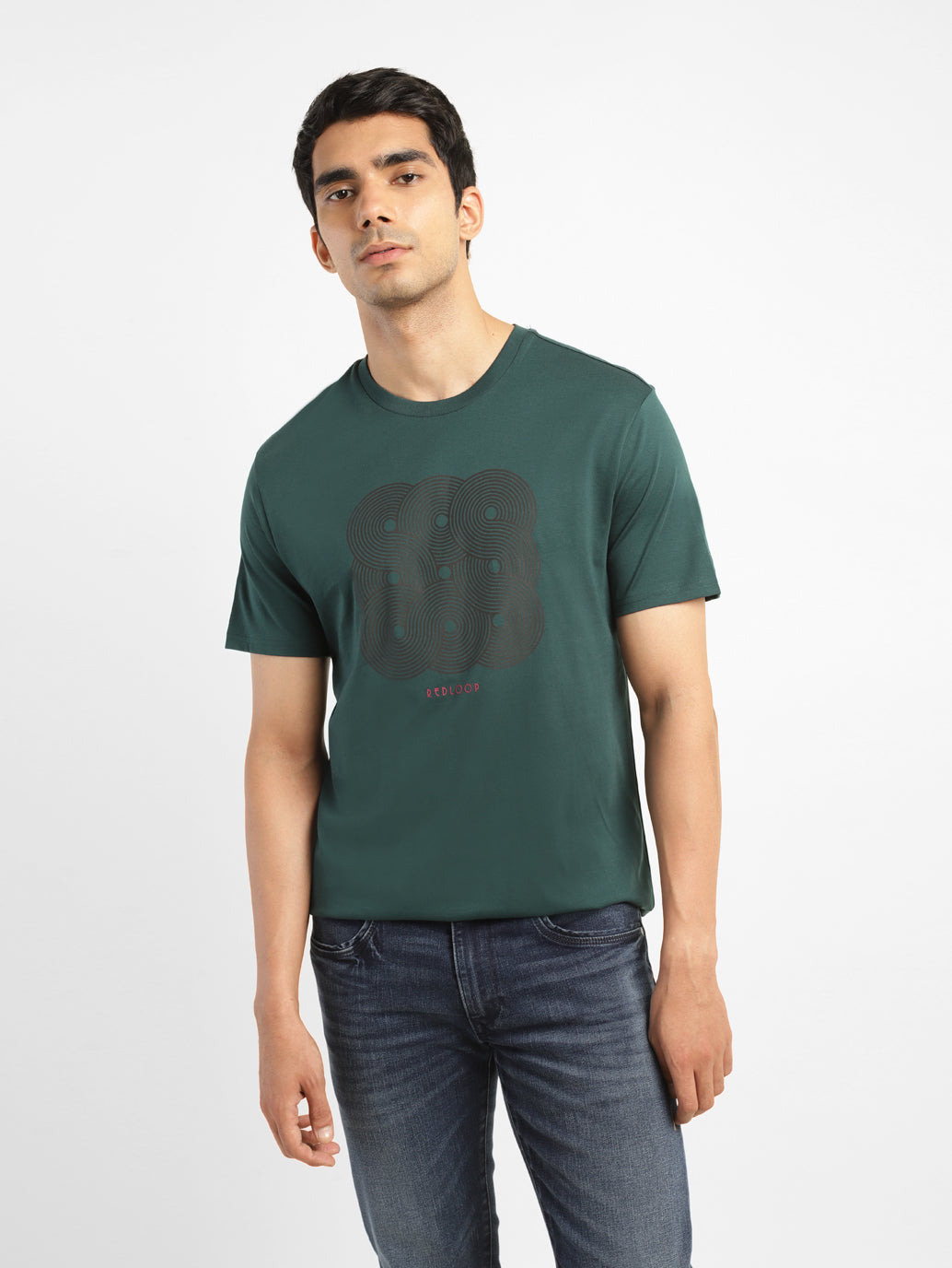 Men's Graphic Round Neck T-shirt