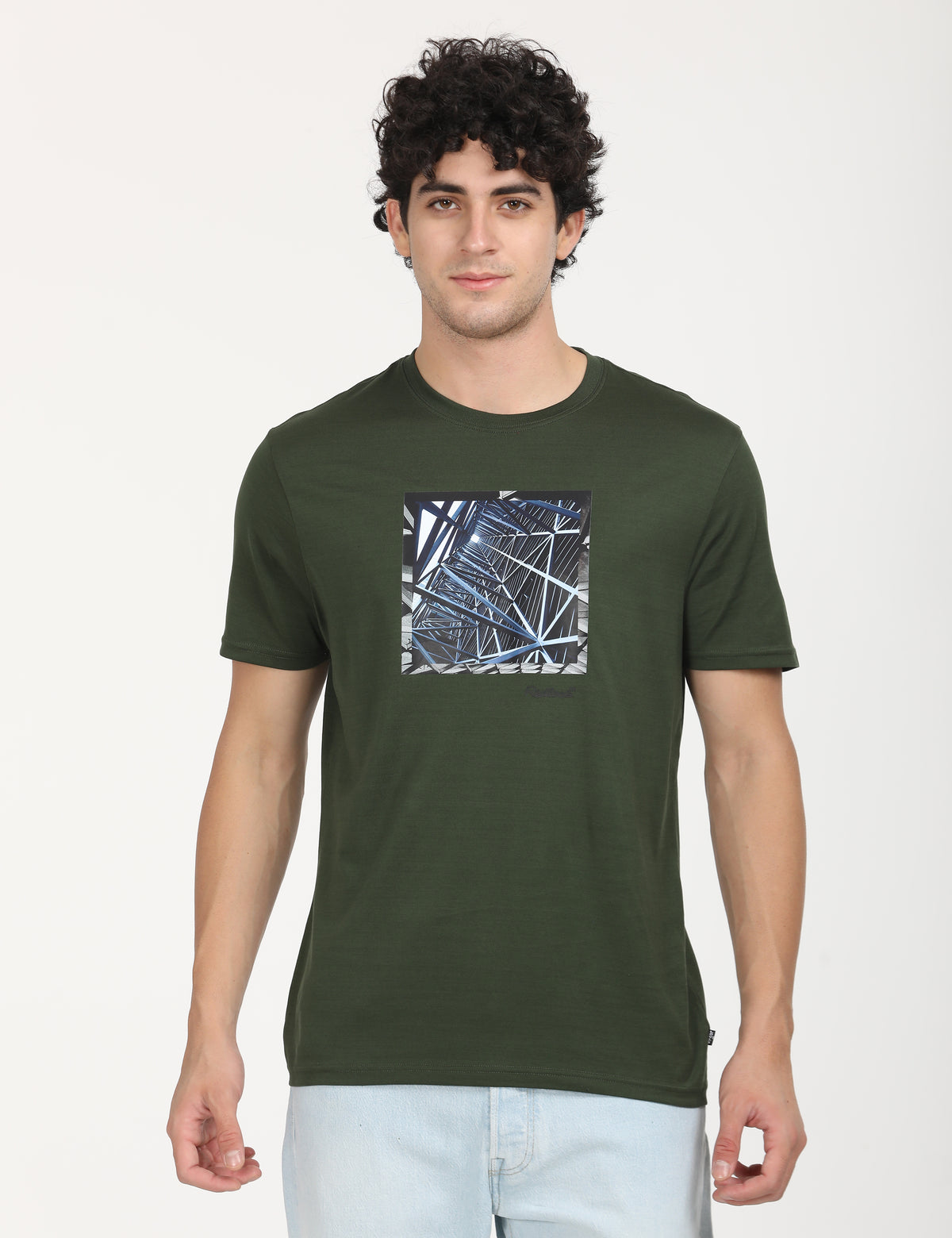 Men's Redloop Graphic Print Slim Fit T-shirt