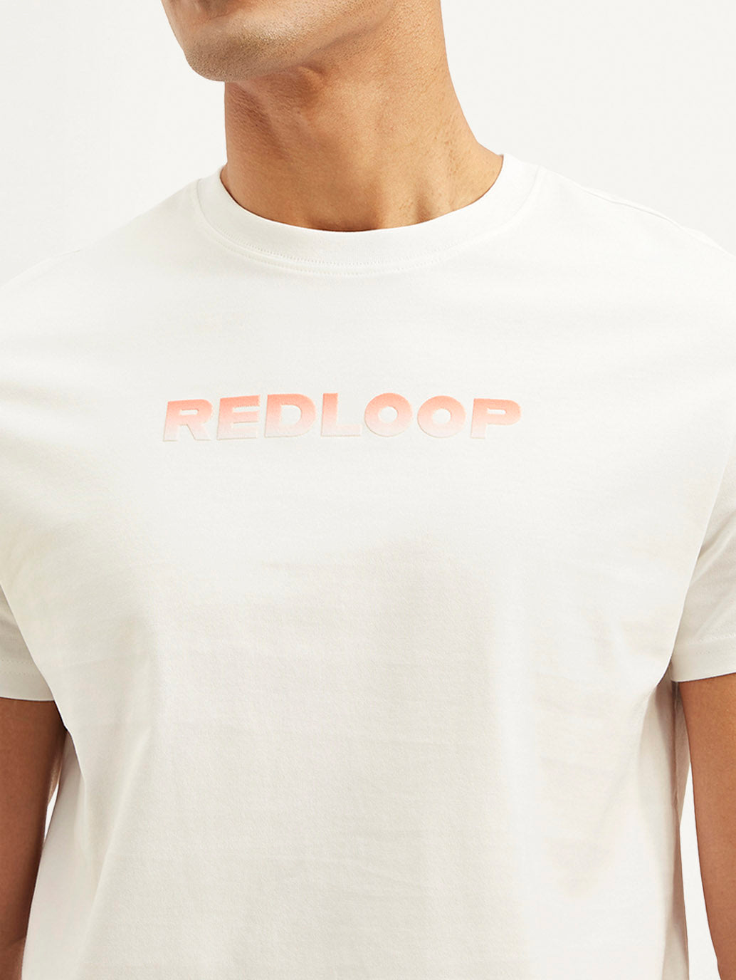 Men's Redloop Typographic Print Slim Fit T-shirt - 347b649b-e93b-410f-ad3a-4f3cbc9fd340 View