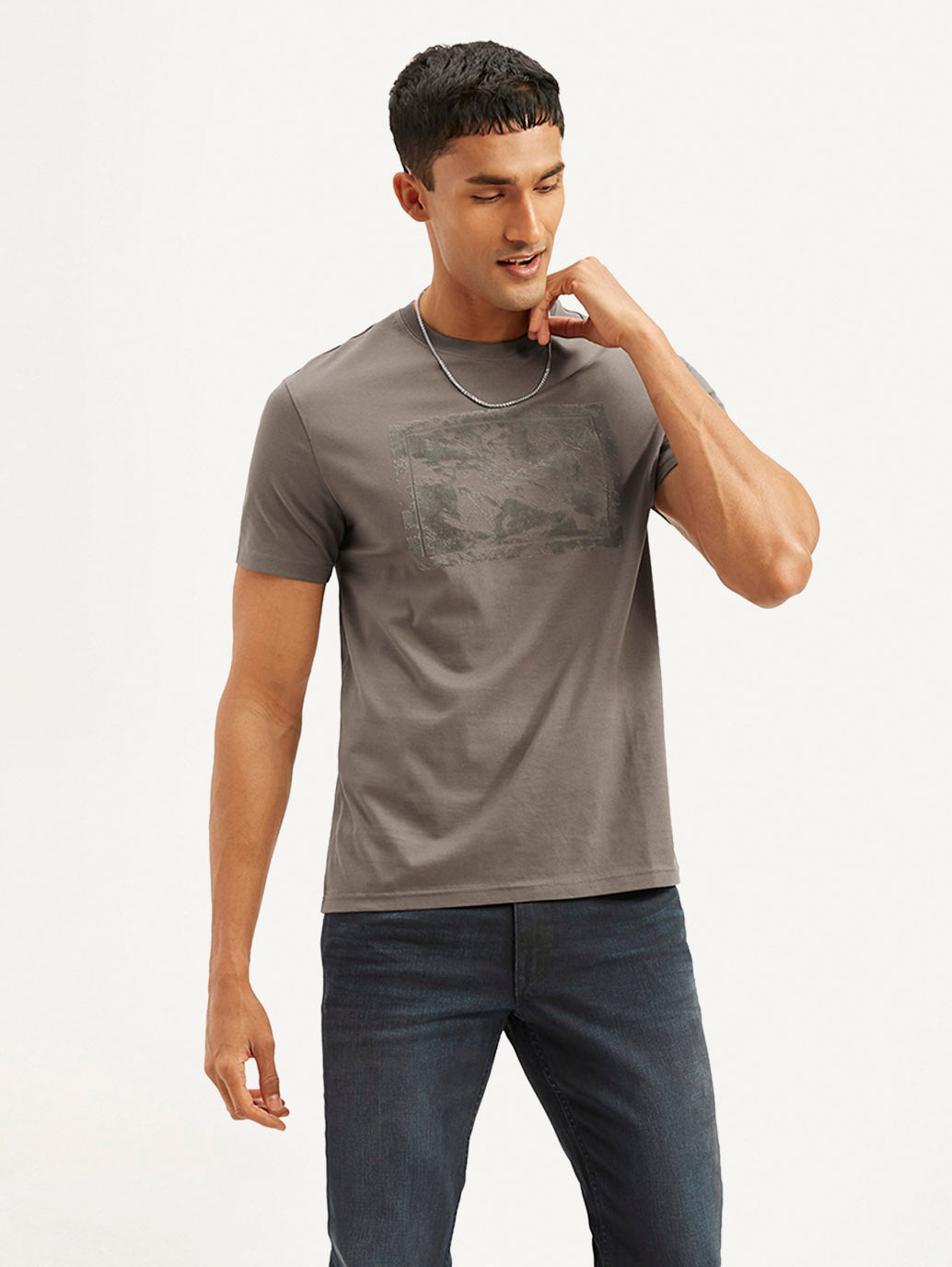 Men's Redloop Graphic Print Slim Fit T-shirt - 7eab3b92-84ab-4a6f-a774-6e353707910b View