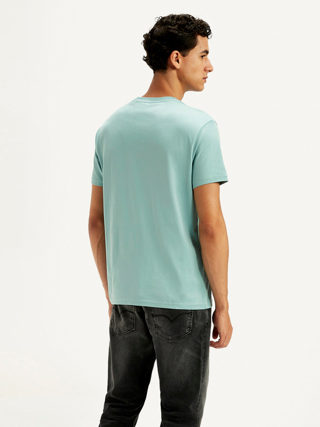 Men's Redloop Printed Slim Fit T-Shirt - Back View