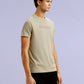 Men's Redloop Typography Beige Slim Fit T-shirt - 31c5a124-9f75-45bc-bda1-e94789eab7ff View