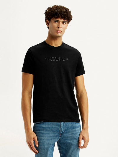 levi's Men's Redloop Typography Black Slim Fit T-shirt-picture-43