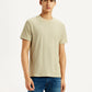 Men's Solid Beige Slim Fit T-shirt - Styleshot View