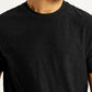 Men's Redloop Solid Black Slim Fit T-shirt - Detail View