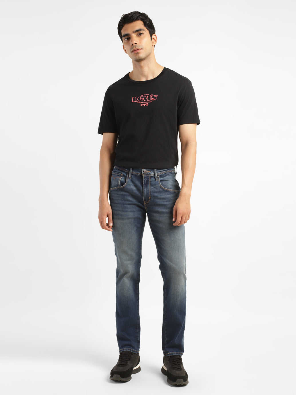 Men's 511 Blue Slim Fit Mid Rise Jeans