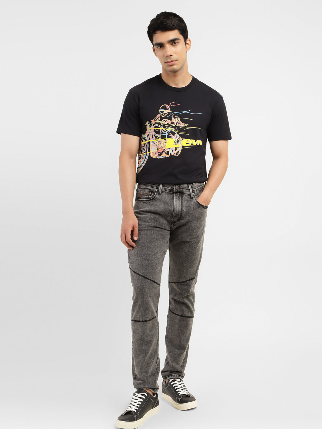 Men's 512 Grey Slim Tapered Fit Jeans