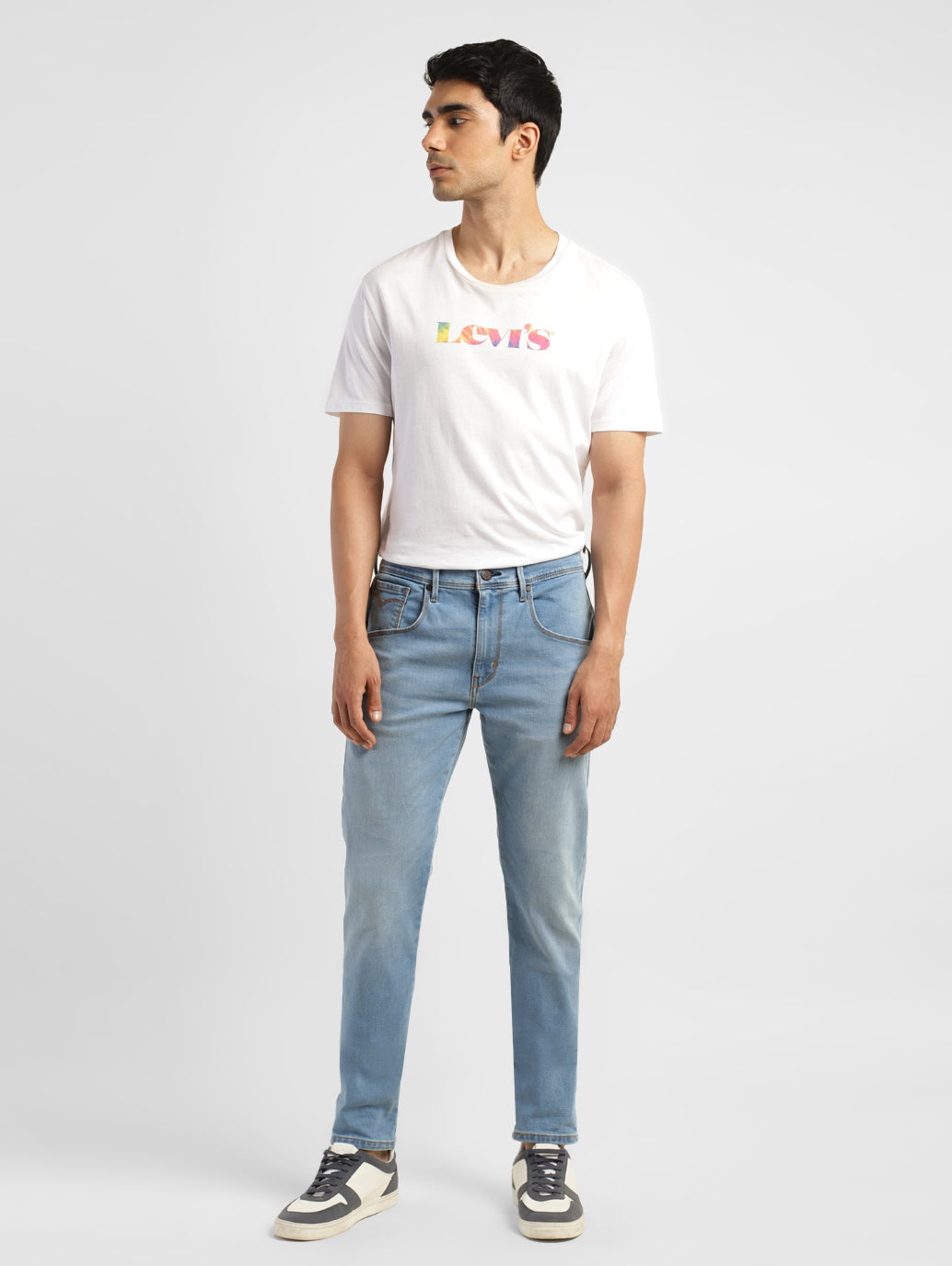 Men's 512 Blue Slim Tapered Fit Mid Rise Jeans