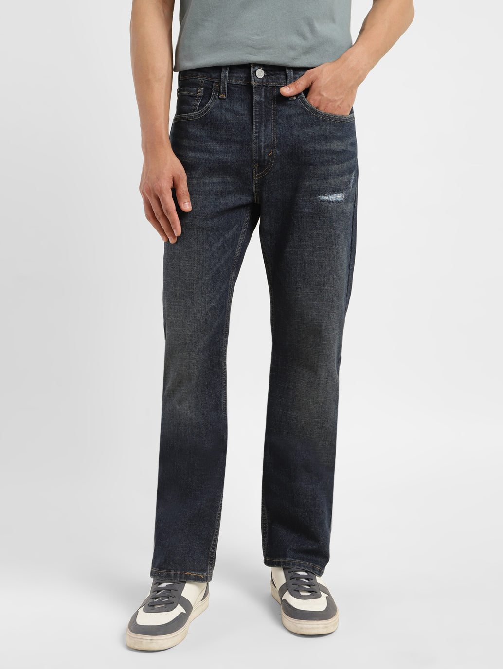 Men's 527 Blue Slim Bootcut Fit Jeans