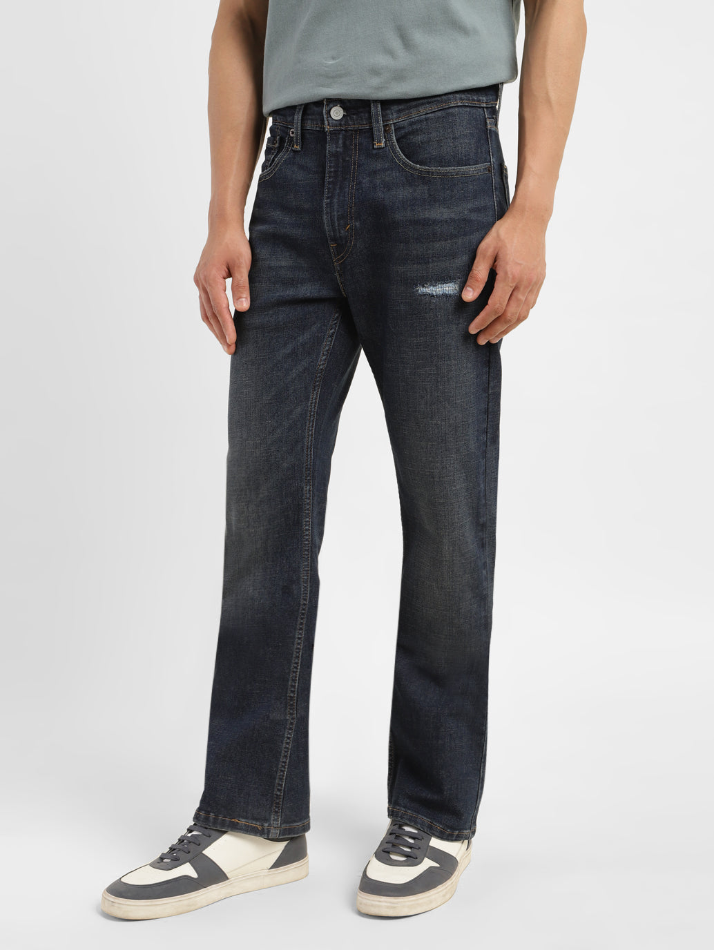 Men's 527 Blue Bootcut Fit Mid Rise Jeans