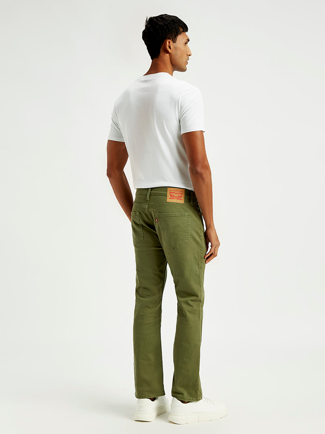 Men's 527 Slim Bootcut Fit Olive Jeans