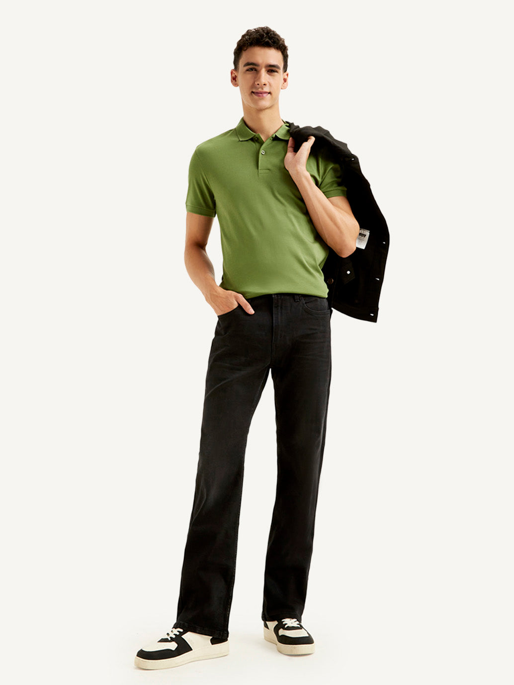 Men's 527 Black Bootcut Fit Mid Rise Jeans