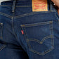 Men's 527 Dark Blue Slim Bootcut Fit Mid Rise Jeans - Detail View