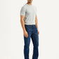 Men's 527 Dark Blue Slim Bootcut Fit Mid Rise Jeans - Side View