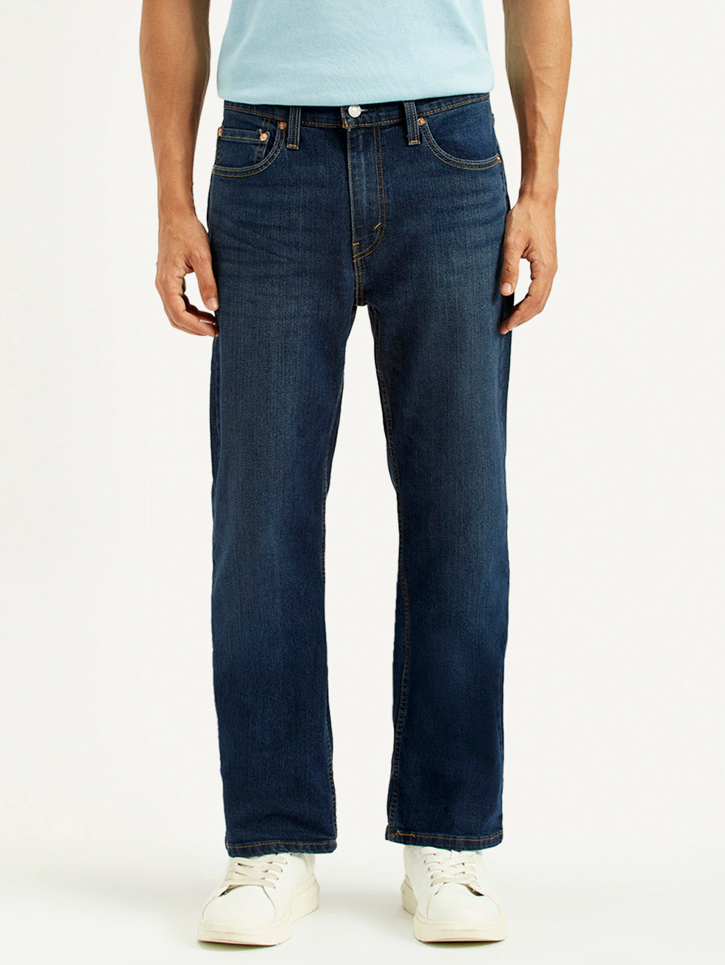 Men's 527 Dark Indigo Bootcut Fit Mid Rise Jeans - Front View