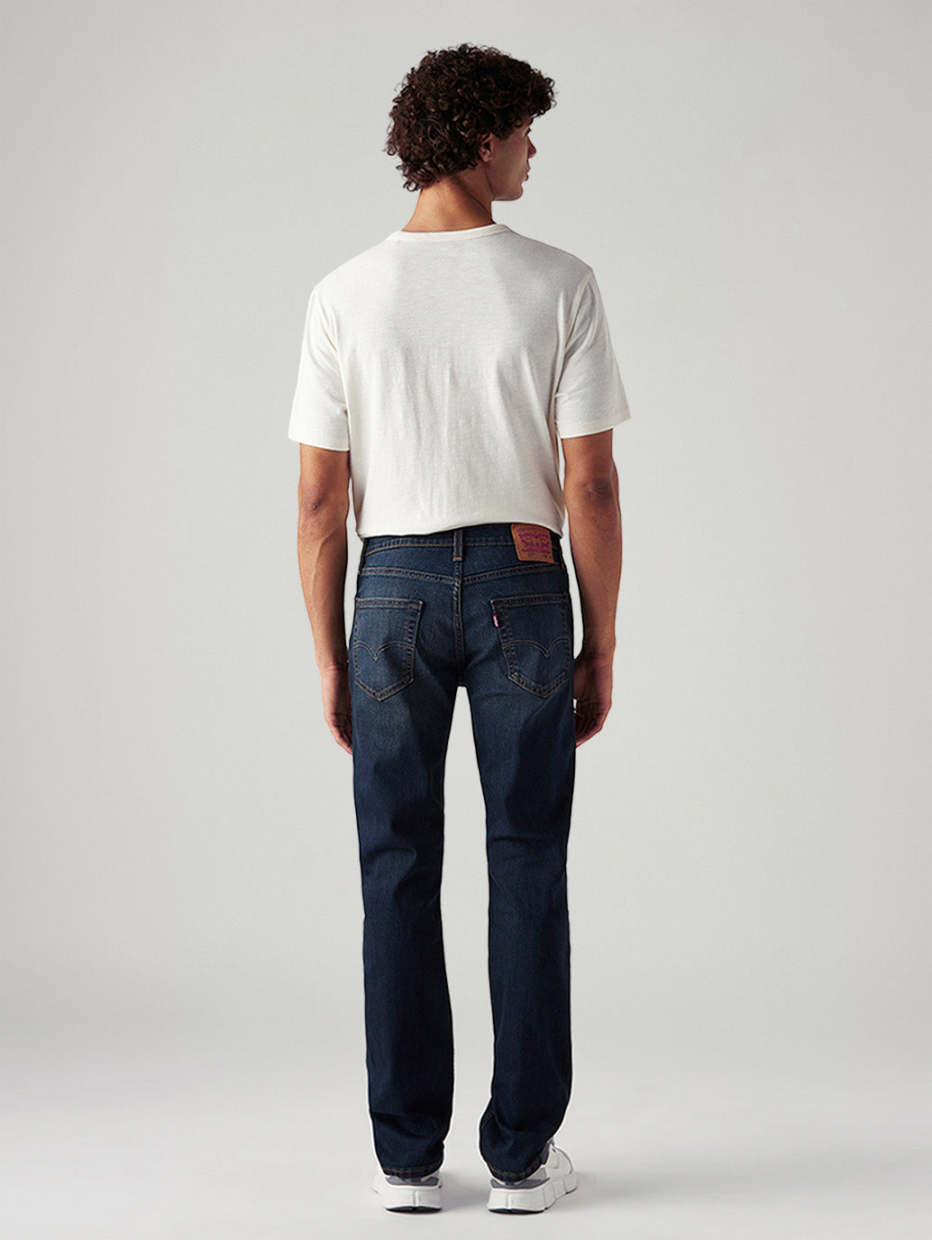 Men's Tinted 527 Navy Bootcut Mid Rise Jeans - Back View